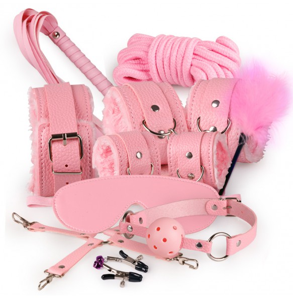 MIZZZEE BDSM Toy 10 Pieces Set (Pink)