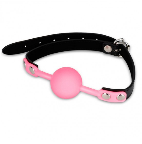 Mizzzee Silicone Rubber SM Mouth Gag (Pink)