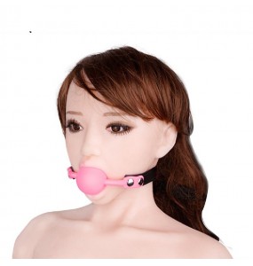 Mizzzee Silicone Rubber SM Mouth Gag (Pink)