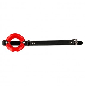 MIZZZEE - SM Lip Shape Open Mouth Gag (Red)