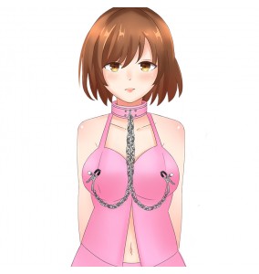 MIZZZEE Pink Neck Collar & Nipple Clamp