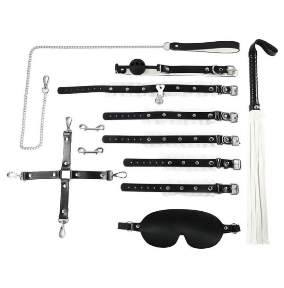 MizzZee - Maid Pleasure Bondage Set SM (Black - White) MizzZee - Maid Pleasure Bondage Set SM (Black - White)