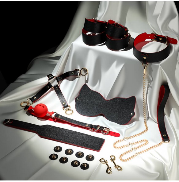 MizzZee - DIY BDSM Bondage Kit SM (Black - Red) MizzZee - DIY BDSM Bondage Kit SM (Black - Red)