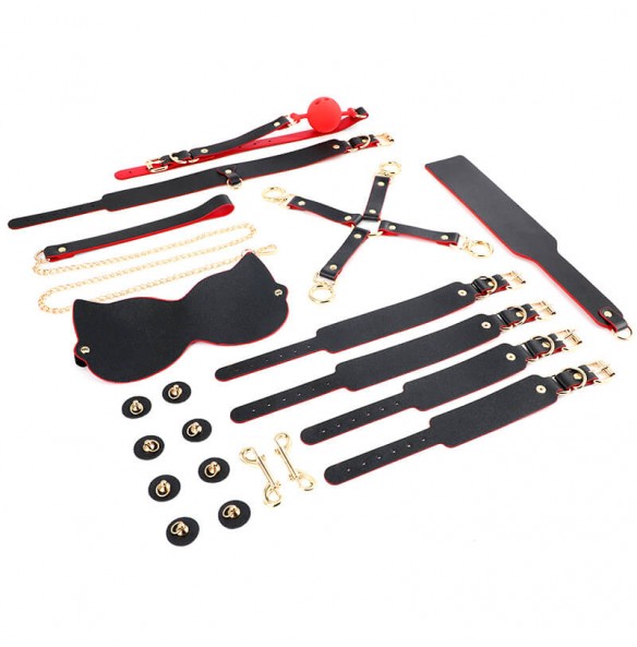 MizzZee - DIY BDSM Bondage Kit SM (Black - Red) MizzZee - DIY BDSM Bondage Kit SM (Black - Red)
