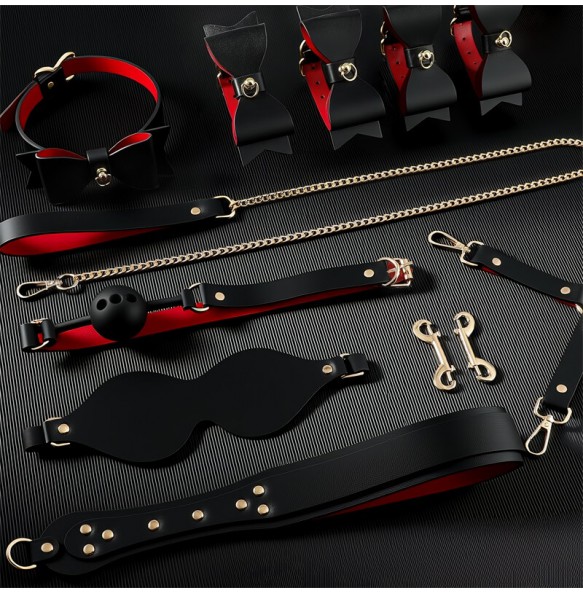 MizzZee - Butterfly Bow BDSM Bondage Kit SM (Black - Red)