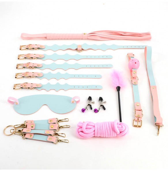 MizzZee - WhisperBond Deluxe Bondage Restraint Kit (11 Pieces Set) MizzZee - WhisperBond Deluxe Bondage Restraint Kit (11 Pieces Set)