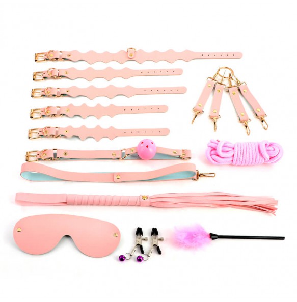 MizzZee - WhisperBond Deluxe Bondage Restraint Kit (11 Pieces Set) MizzZee - WhisperBond Deluxe Bondage Restraint Kit (11 Pieces Set)