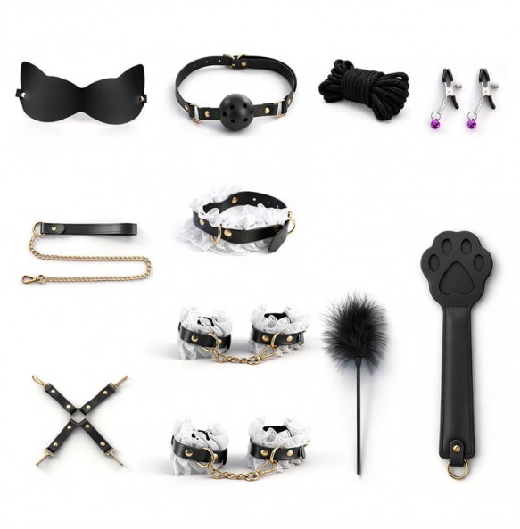 MizzZee - Maid Cosplay Bondage Kit (11 Pieces Set)