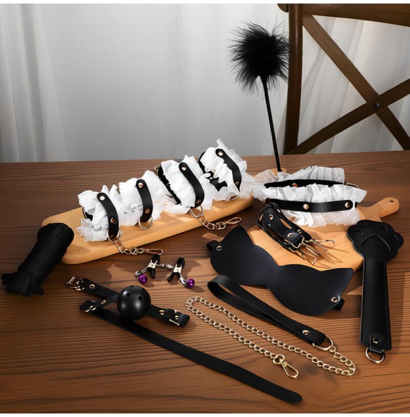 MizzZee - Maid Cosplay Bondage Kit (11 Pieces Set)