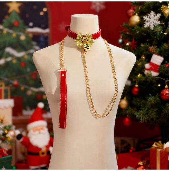 MizzZee - Christmas Charm Detachable Collar With Leash