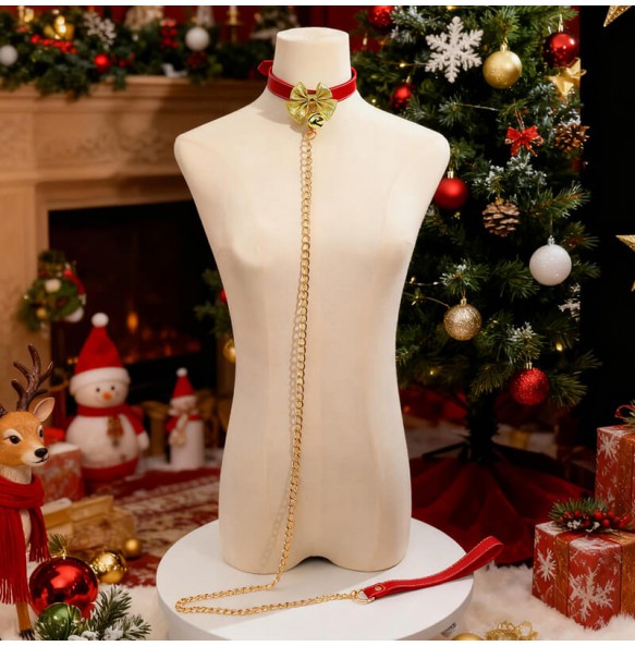 MizzZee - Christmas Charm Detachable Collar With Leash