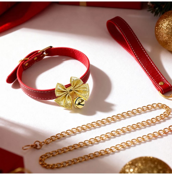 MizzZee - Christmas Charm Detachable Collar With Leash