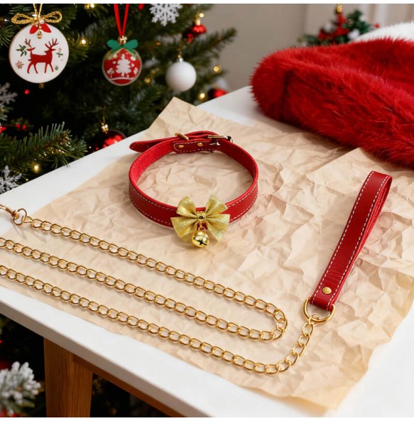 MizzZee - Christmas Charm Detachable Collar With Leash