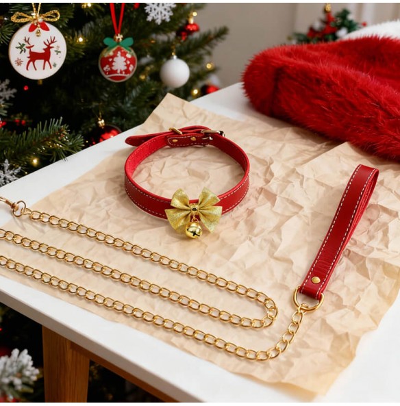 MizzZee - Christmas Charm Detachable Collar With Leash MizzZee - Christmas Charm Detachable Collar With Leash