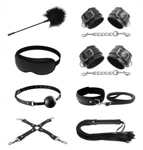PRETTY LOVE - BDSM Kit 8 Pieces Set (Black)
