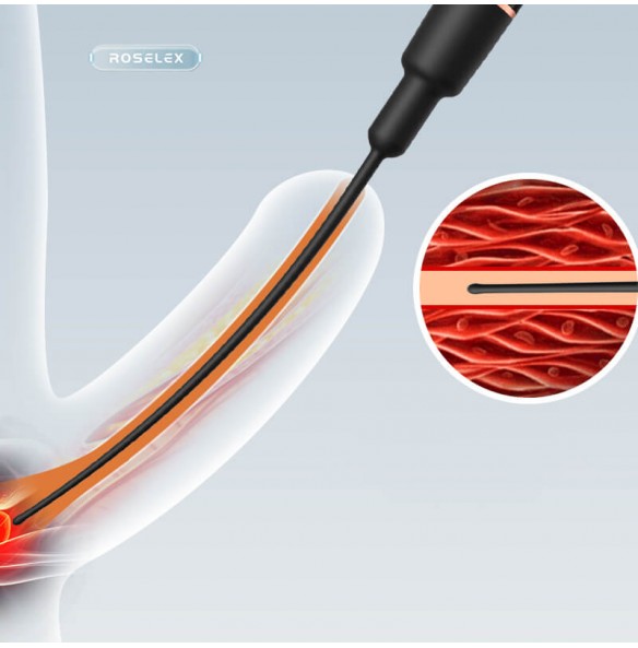 ROSELEX - Urethral Sounding Rod SM (Chargeable - Black)