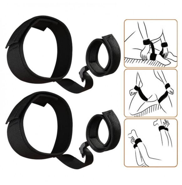 MIZZZEE - Easy Restraints Strap On Bondage (Black) MIZZZEE - Easy Restraints Strap On Bondage (Black)
