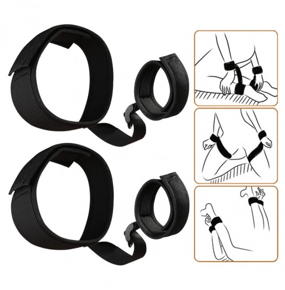 MIZZZEE - Easy Restraints Strap On Bondage (Black)