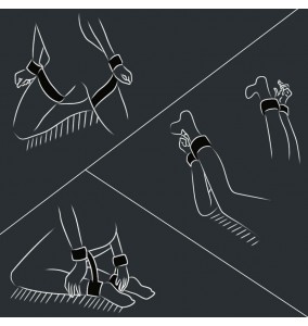 MIZZZEE - Easy Restraints Strap On Bondage (Black)