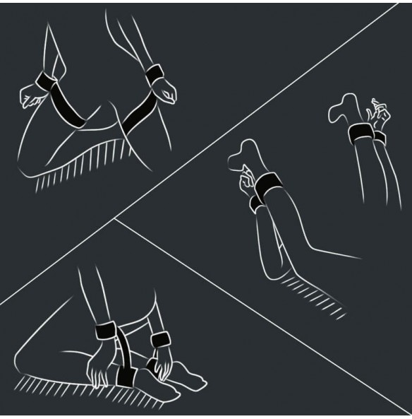 MIZZZEE - Easy Restraints Strap On Bondage (Black) MIZZZEE - Easy Restraints Strap On Bondage (Black)