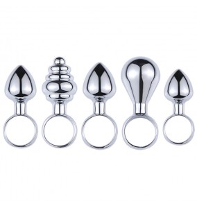 MizzZee - Finger Rings Anal Butt Plug (Full Set 5 Pieces)