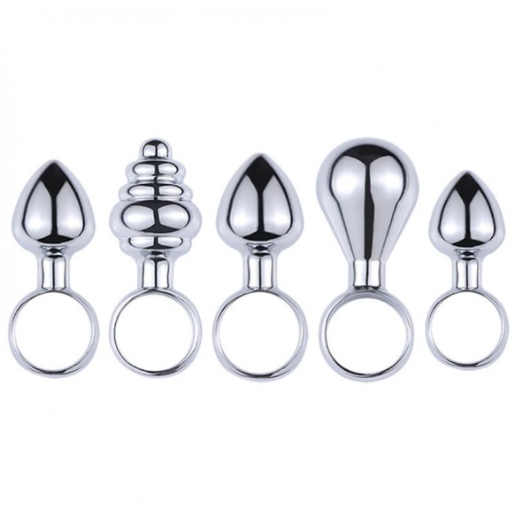 MizzZee - Finger Rings Anal Butt Plug (Full Set 5 Pieces) MizzZee - Finger Rings Anal Butt Plug (Full Set 5 Pieces)