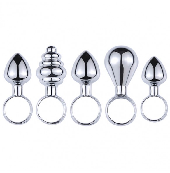 MizzZee - Finger Rings Anal Butt Plug (Full Set 5 Pieces)
