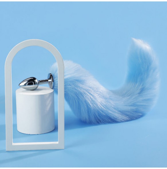 MizzZee - Blue Fox Tail Anal Plug Set (4 Pieces)