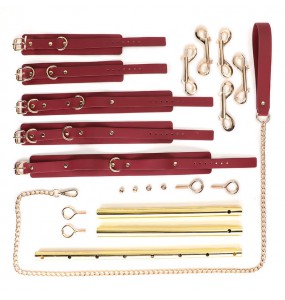 MizzZee - Adjustable Leg Bondage Bar SM Toy (Gold)