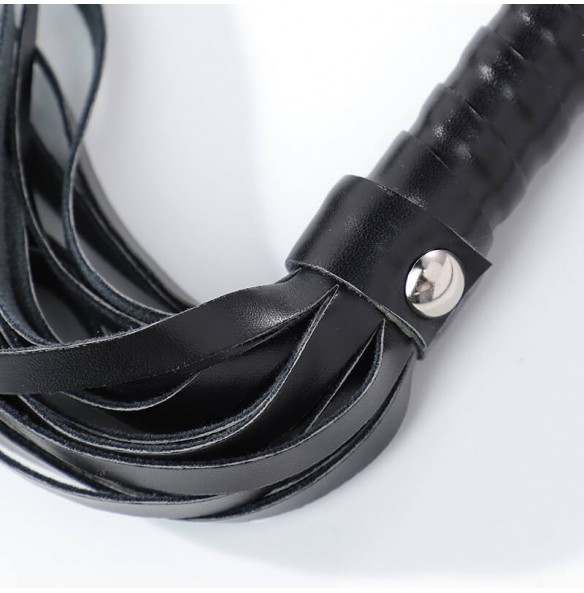 MizzZee - Fringe Black Leather Whip MizzZee - Fringe Black Leather Whip