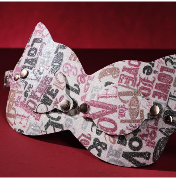 MizzZee - Cat Lady Eye Mask (Pink Glitter)