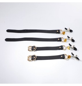 MizzZee - SM Bells Nipple Clips With Straps