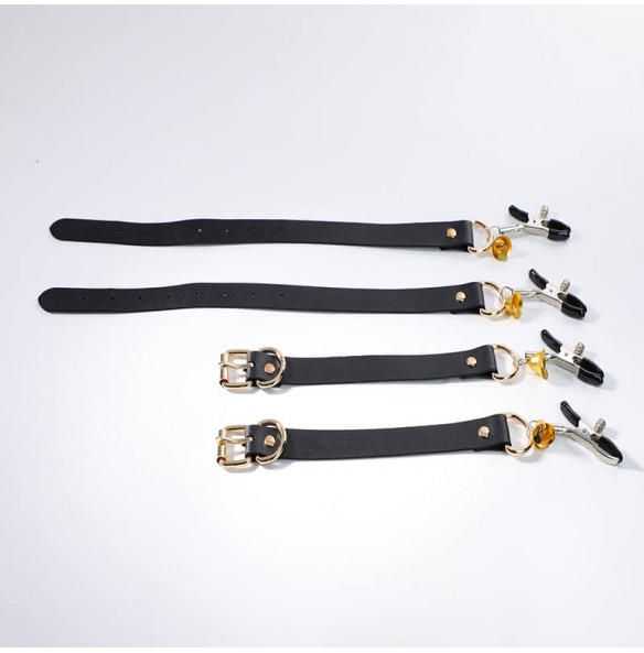 MizzZee - SM Bells Nipple Clips With Straps MizzZee - SM Bells Nipple Clips With Straps