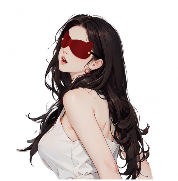 MizzZee - Cat Ear Eye Mask (Burgundy)