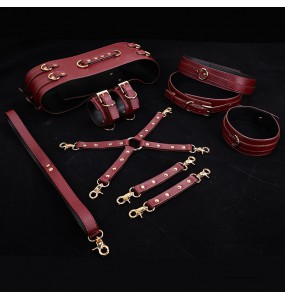 MizzZee - Waist Binding Restraint Set (Burgundy)