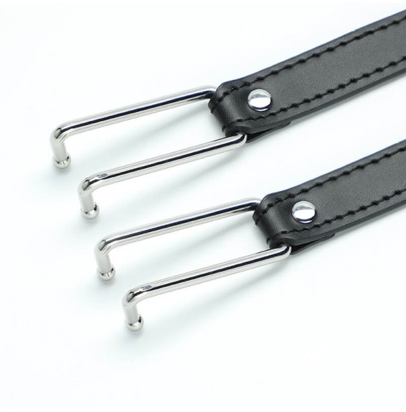 MizzZee - Leather Mouth Hook BDSM (Black)