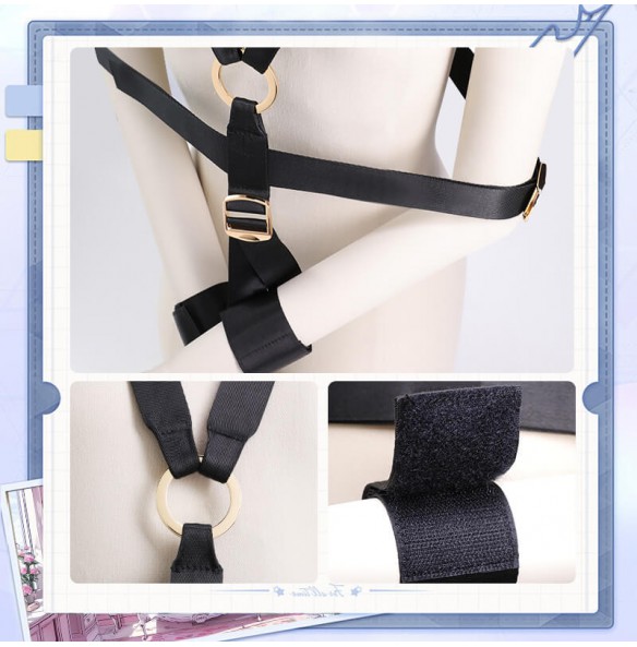 MizzZee - Reverse Hand Bondage Restraint Set (Black) MizzZee - Reverse Hand Bondage Restraint Set (Black)