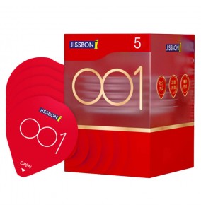 JISSBON - 001 Ultra Moist Con doms (5Pcs)