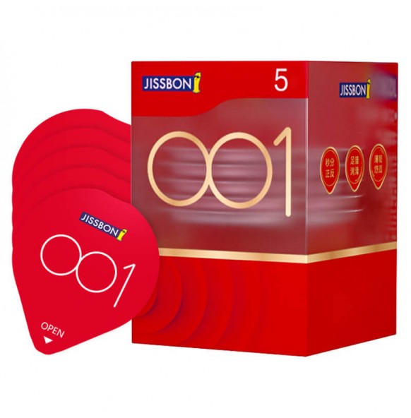 JISSBON - 001 Ultra Moist Con doms (5Pcs) JISSBON - 001 Ultra Moist Con doms (5Pcs)
