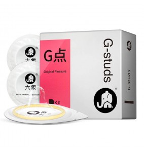 Elephant G-studs Intense Stimulation Con doms (3pcs)