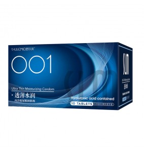 SLM - Hyaluronic Acid Contained Ultra Thin Moisturizing 001 Con dom (10Pcs)