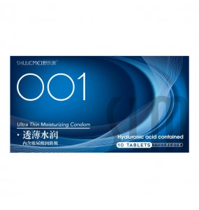 SLM - Hyaluronic Acid Contained Ultra Thin Moisturizing 001 Con dom (10Pcs)