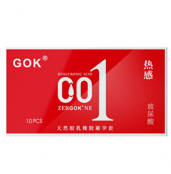 GOK - Hyaluronic Acid Ultra Moisturizing Warming 001 Con dom (10Pcs) GOK - Hyaluronic Acid Ultra Moisturizing Warming 001 Con dom (10Pcs)