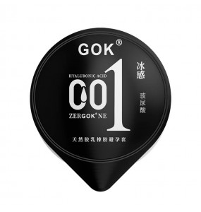 GOK - Hyaluronic Acid Ultra Moisturizing Cooling 001 Con dom (10Pcs)