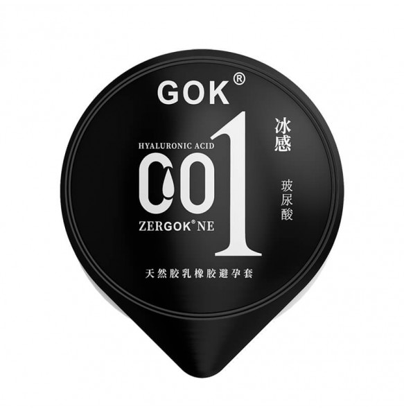 GOK - Hyaluronic Acid Ultra Moisturizing Cooling 001 Con dom (10Pcs) GOK - Hyaluronic Acid Ultra Moisturizing Cooling 001 Con dom (10Pcs)